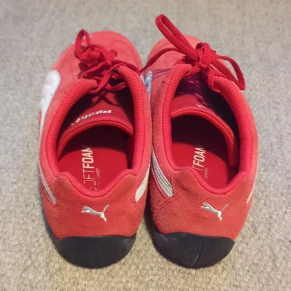 Puma SpeedCat LS Red White Men’s Motorsport Shoes Rare 380173-04 Size 13 - Picture 6 of 8